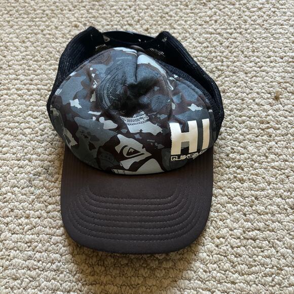 y2k quiksilver hawaii snapback trucker hat surfwear beach summer - Picture 1 of 5